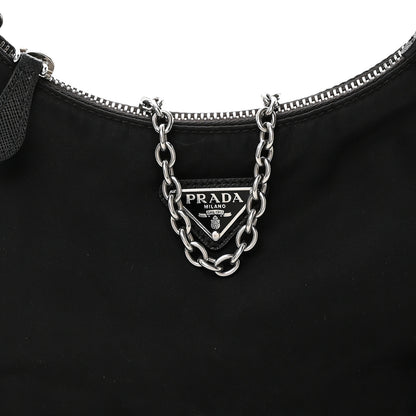 Prada Nylon Re-Edition 2005 Shoulder Bag Black 10 of 12