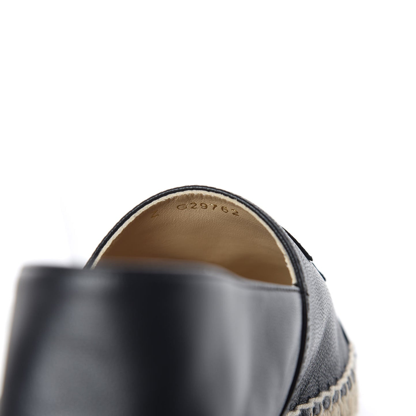 Lambskin CC Espadrilles 36 Black