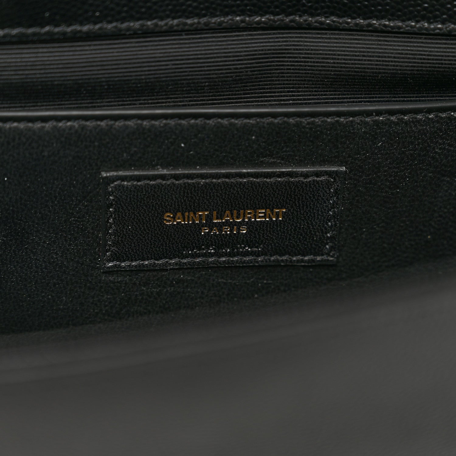 Saint Laurent Grain De Poudre Monogram Cassandre Clutch Black 6 of 7