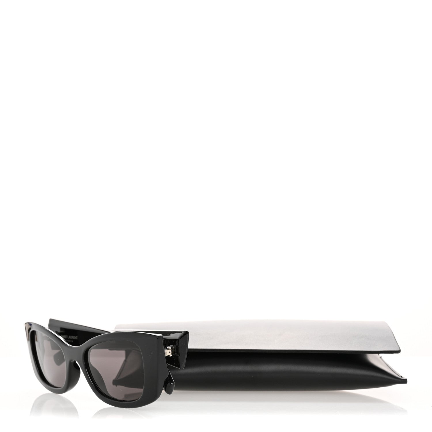 Saint Laurent Acetate Ultra Cat Eye Sunglasses SL 593 Black 8 of 8