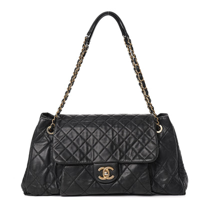 Chanel Iridescent Calfskin Large Chic Quilt Flap Black 1 of 13
