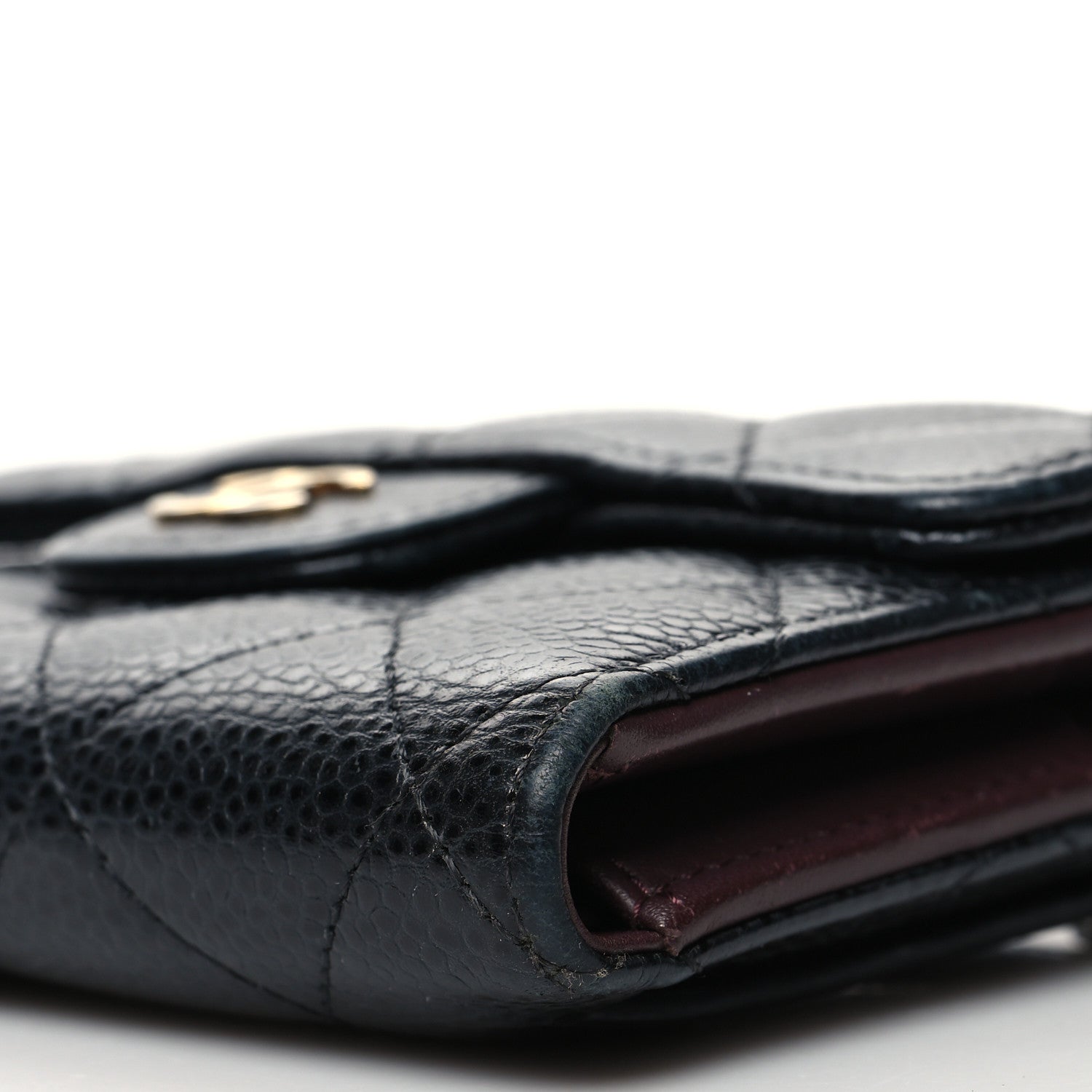 Chanel Caviar Quilted Compact Flap Wallet Black 11 of 12