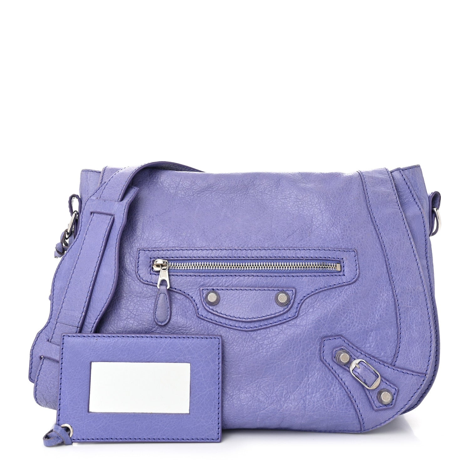 Balenciaga Agneau Giant 12 Silver Hardware Neo Folk Messenger Mauve 3 of 12