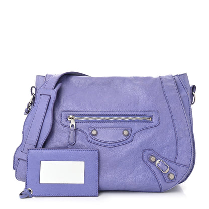 Balenciaga Agneau Giant 12 Silver Hardware Neo Folk Messenger Mauve 3 of 12