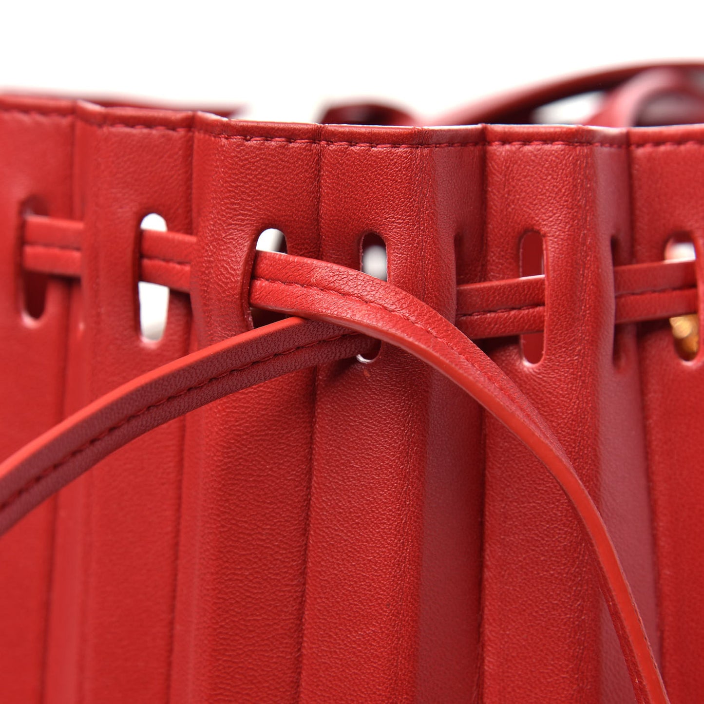 Pleated Bucket Bag Flamma