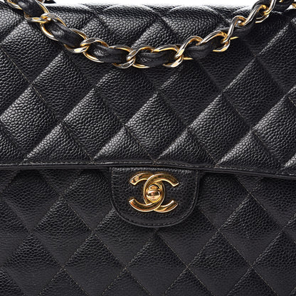 Chanel Caviar Quilted Jumbo Single Flap Black 21 of 21