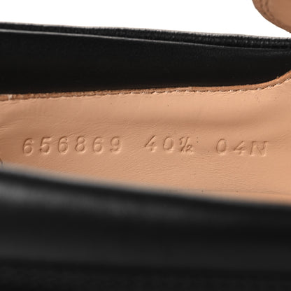 Gucci Magnum Calfskin Nappa Samoa Womens Horsebit Platform Chunky Lug Sole 40mm Loafers 40.5 Black 7 of 9