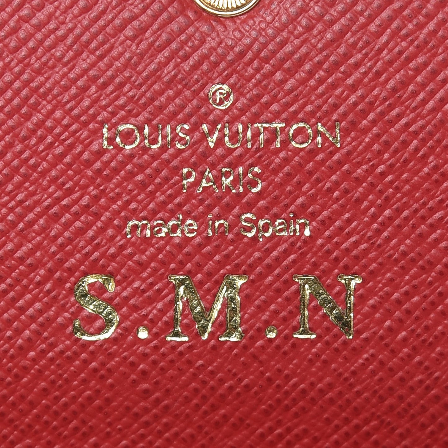 Damier Ebene Emilie Wallet Red
