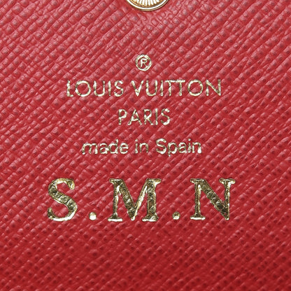 Louis Vuitton Damier Ebene Emilie Wallet Red 8 of 9