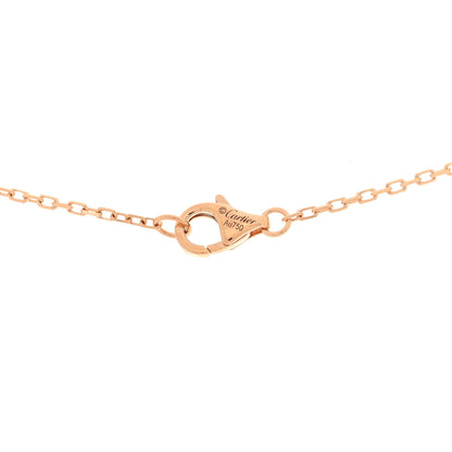 Cartier 18K Pink Yellow White Gold Diamond Trinity Heart Paved Pendant Necklace 4 of 4