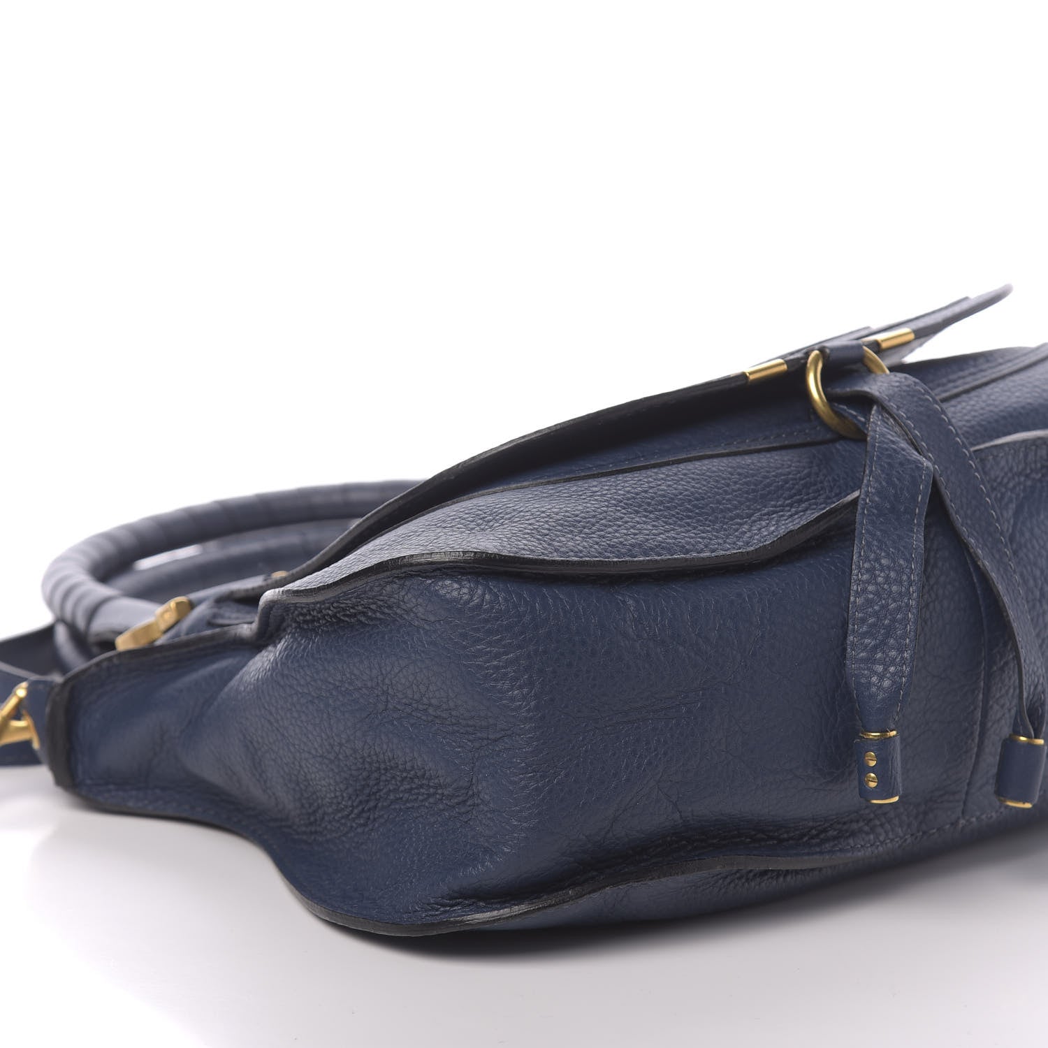 Chloe Calfskin Medium Marcie Satchel Royal Navy 8 of 12