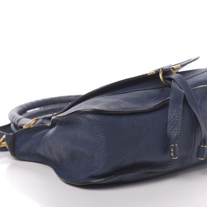 Chloe Calfskin Medium Marcie Satchel Royal Navy 8 of 12