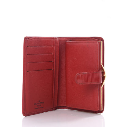 Louis Vuitton Epi French Purse Wallet Castillan Red 3 of 8