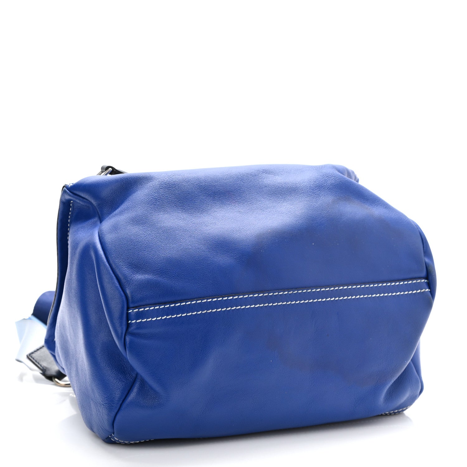 Givenchy Calfskin Small Pandora Logo Strap Blue 4 of 14