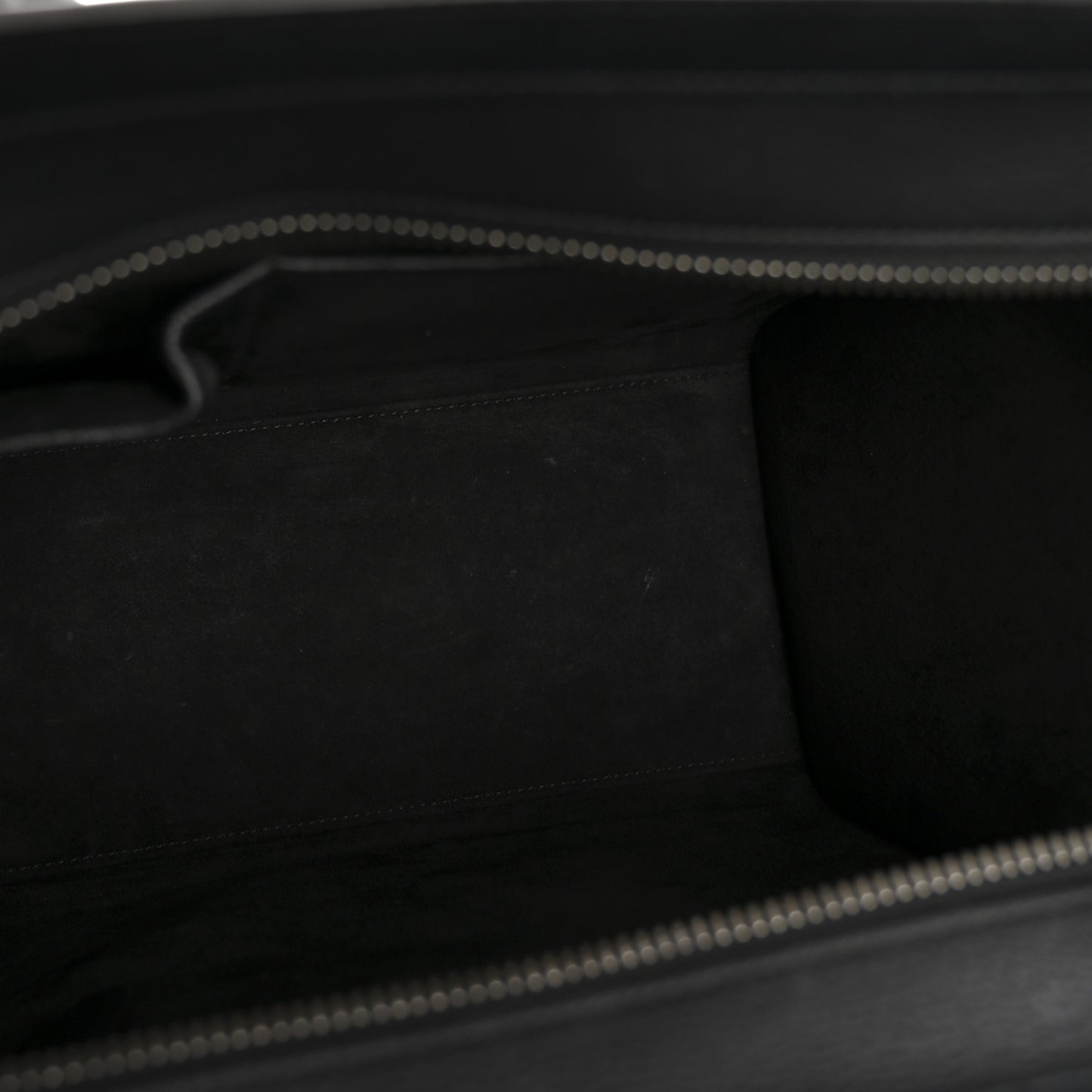 Drummed Calfskin Micro Luggage Black