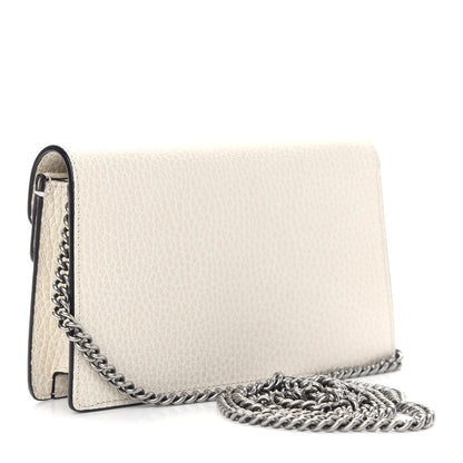 Gucci Dollar Calfskin Crystal Super Mini Dionysus Shoulder Bag Mystic White Black Diamond 3 of 9