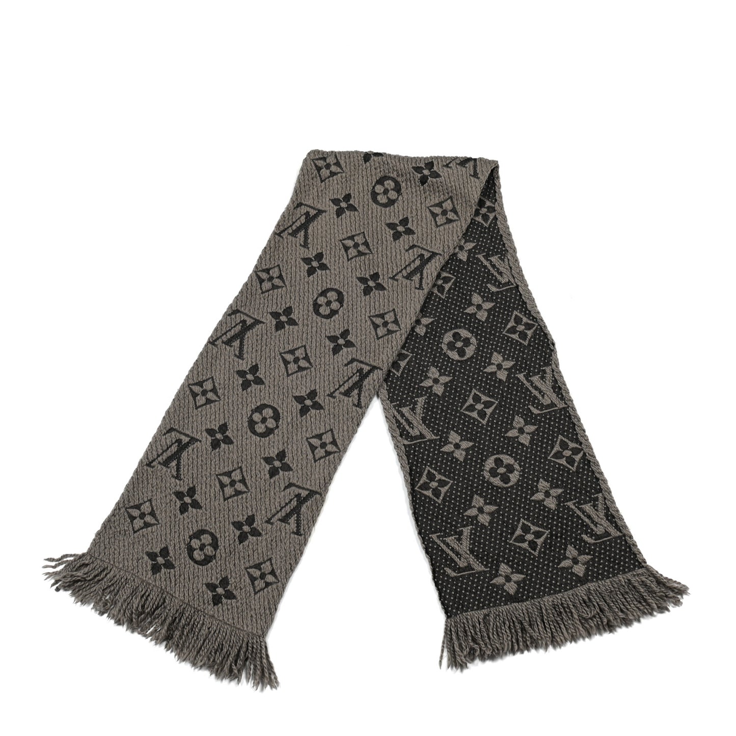 Wool Silk Logomania Scarf Verone