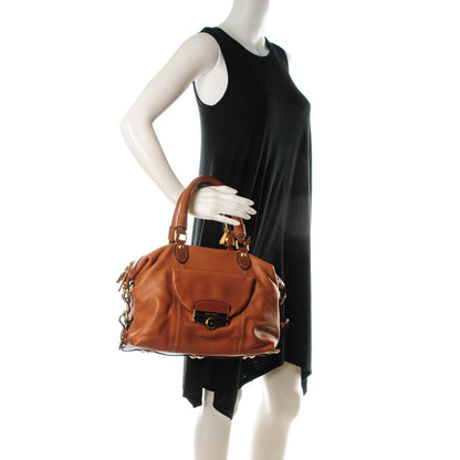 Louis Vuitton Calfskin Sac Louis Cognac 2 of 7