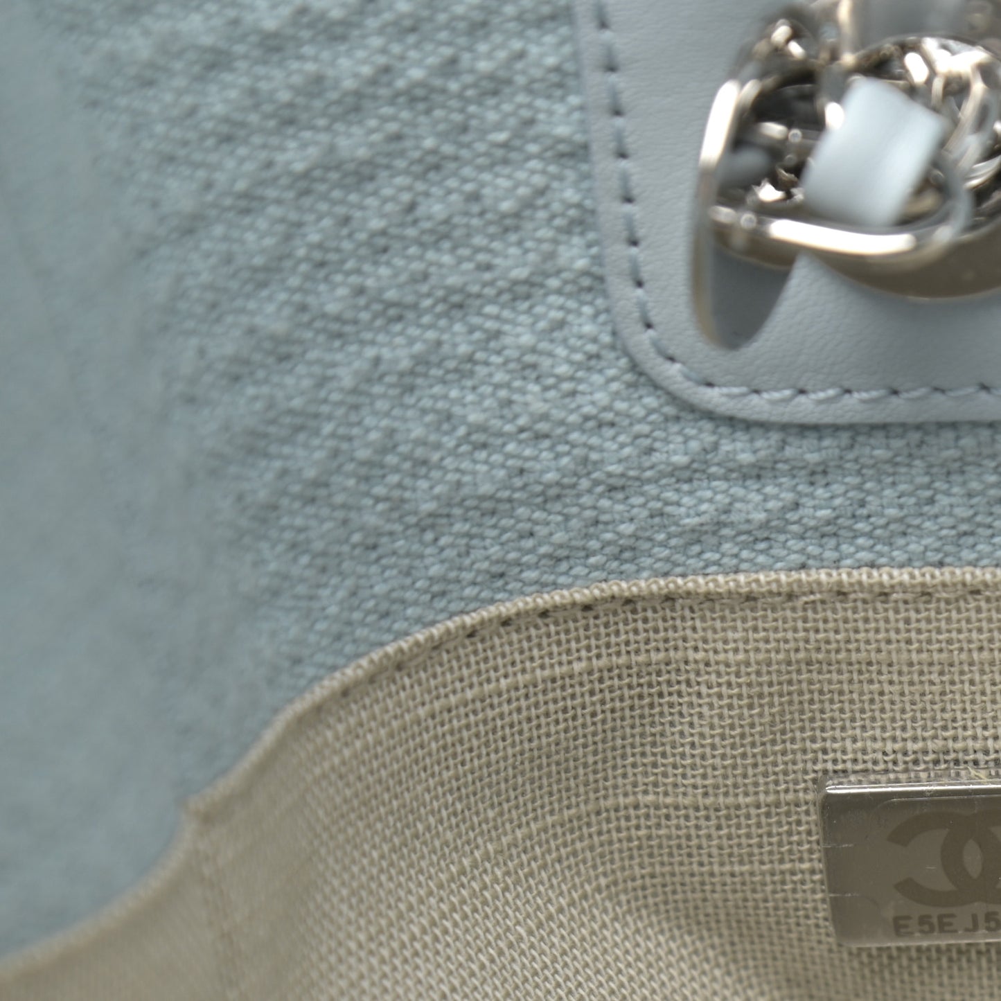 Mixed Fibers Small Deauville Tote Light Blue