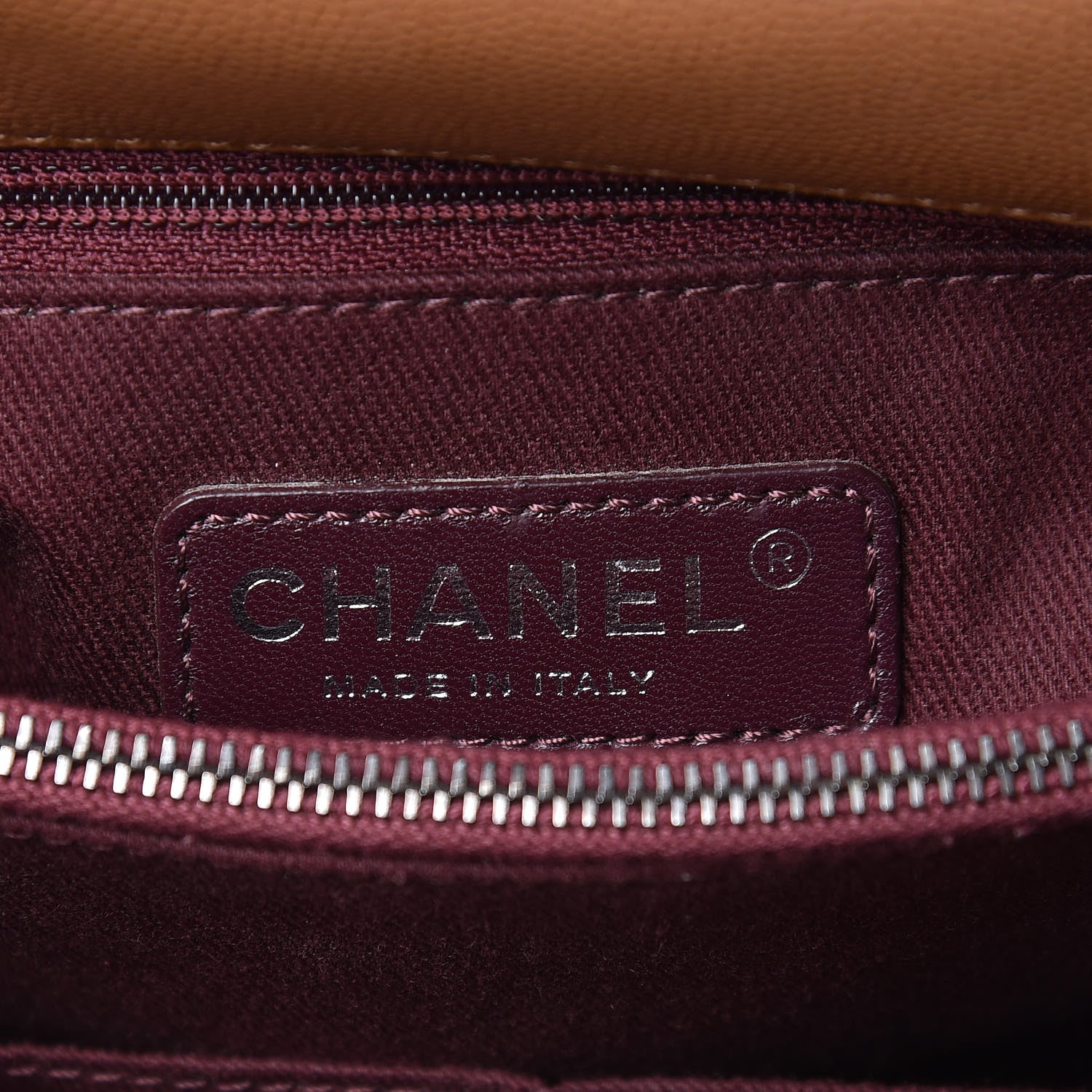 Chanel Caviar Quilted Small Coco Handle Flap Camel 6 of 11