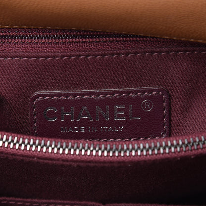 Chanel Caviar Quilted Small Coco Handle Flap Camel 6 of 11