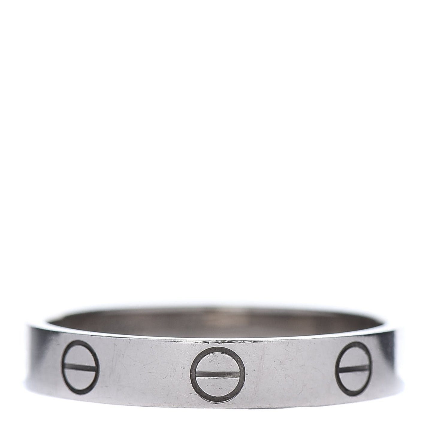 18K White Gold 3.5mm LOVE Wedding Band Ring 57 8