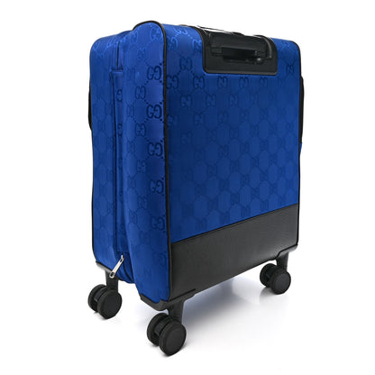 Gucci Econyl Nylon Monogram Off The Grid Suitcase Guilted Blue Black 5 of 24