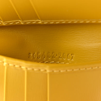 Gucci Crocodile Bi-Fold Wallet Yellow 7 of 9