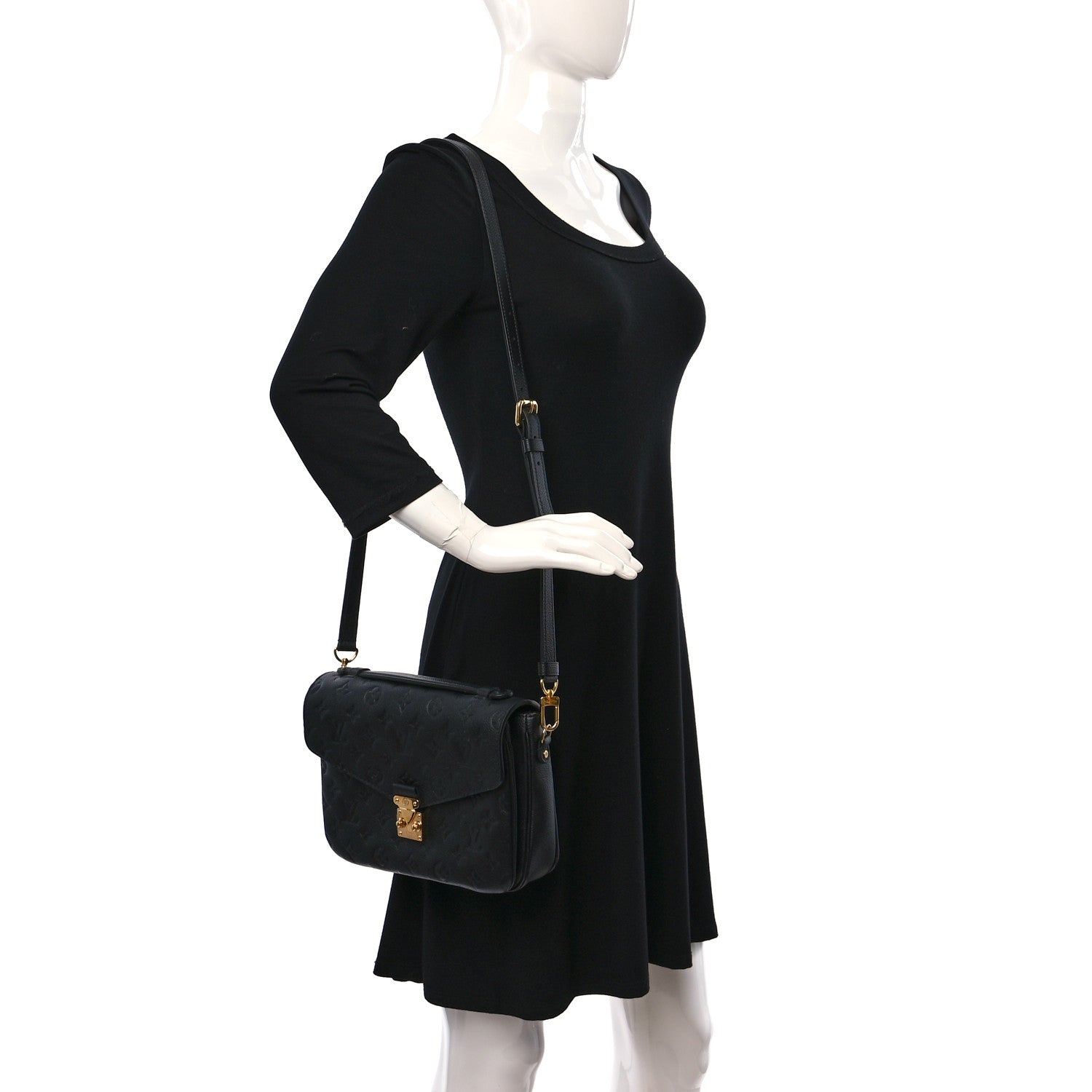 Louis Vuitton Empreinte Pochette Metis Black 2 of 10