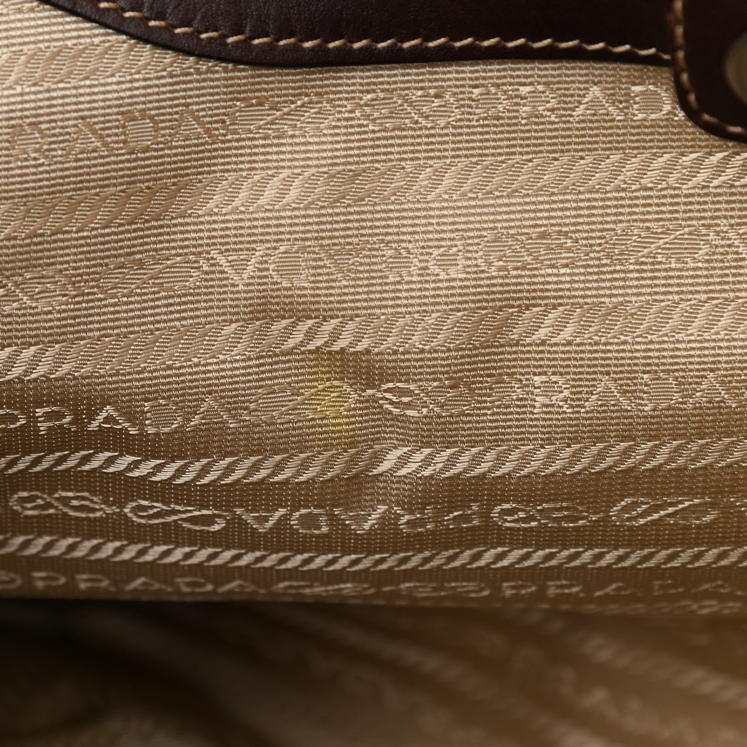 Prada Jacquard Logo Hobo Corda Bruciato 13 of 17
