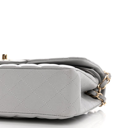 Chanel Caviar Quilted Medium Double Flap Grey 10 of 12