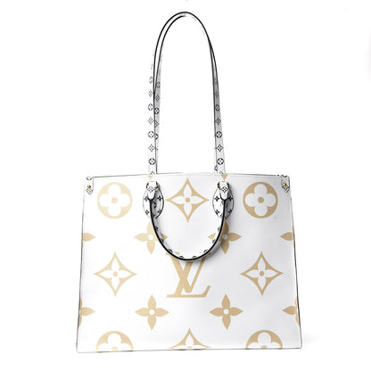 Louis Vuitton Monogram Giant Onthego GM Kaki Beige 4 of 12