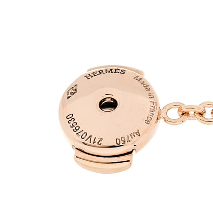 Hermes 18K Rose Gold TPM Chaine D'Ancre Punk Earrings 4 of 5