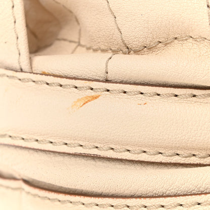 Chanel Goatskin Square Stitch Essential Bowler White 12 of 12