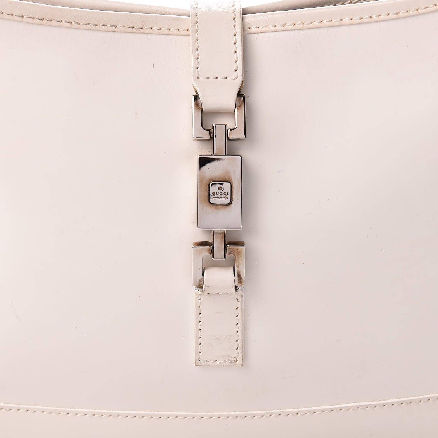Gucci Calfskin Small Jackie O Hobo White 8 of 22