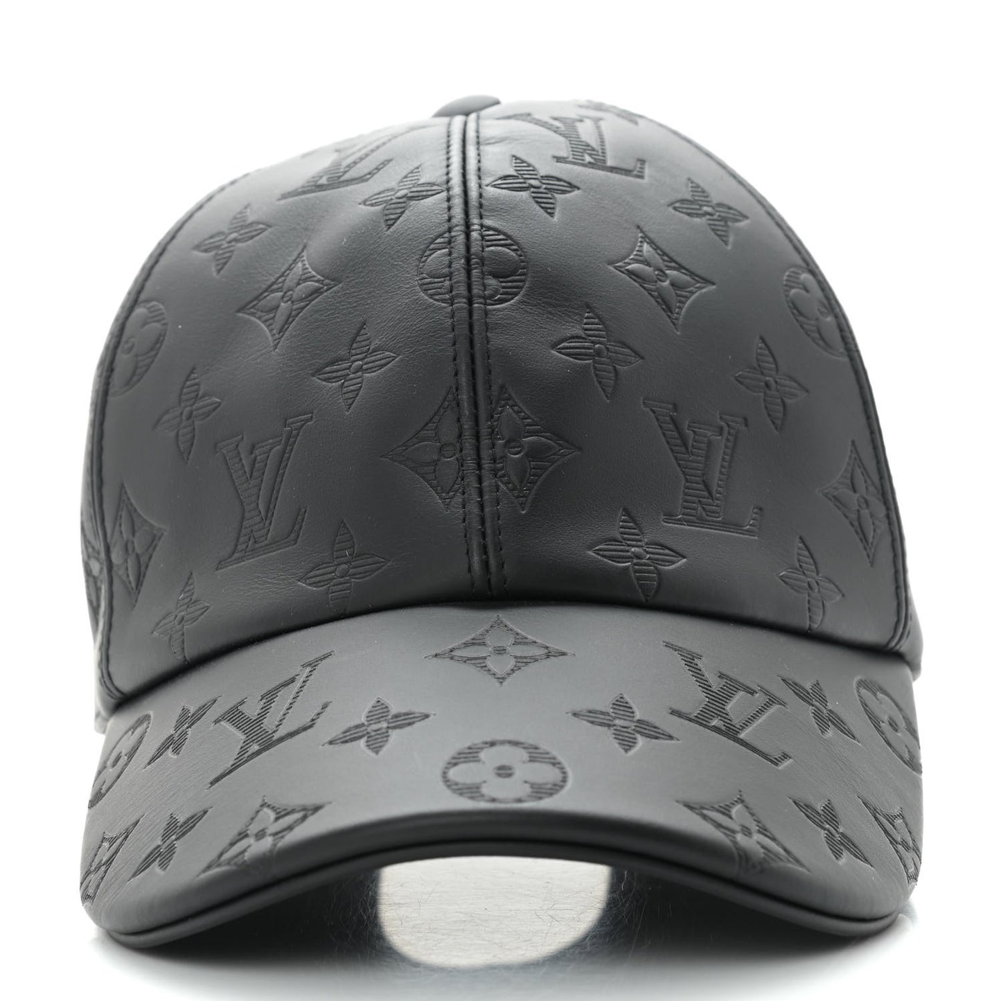 Calfskin Monogram Shadow Baseball Cap 60 Black
