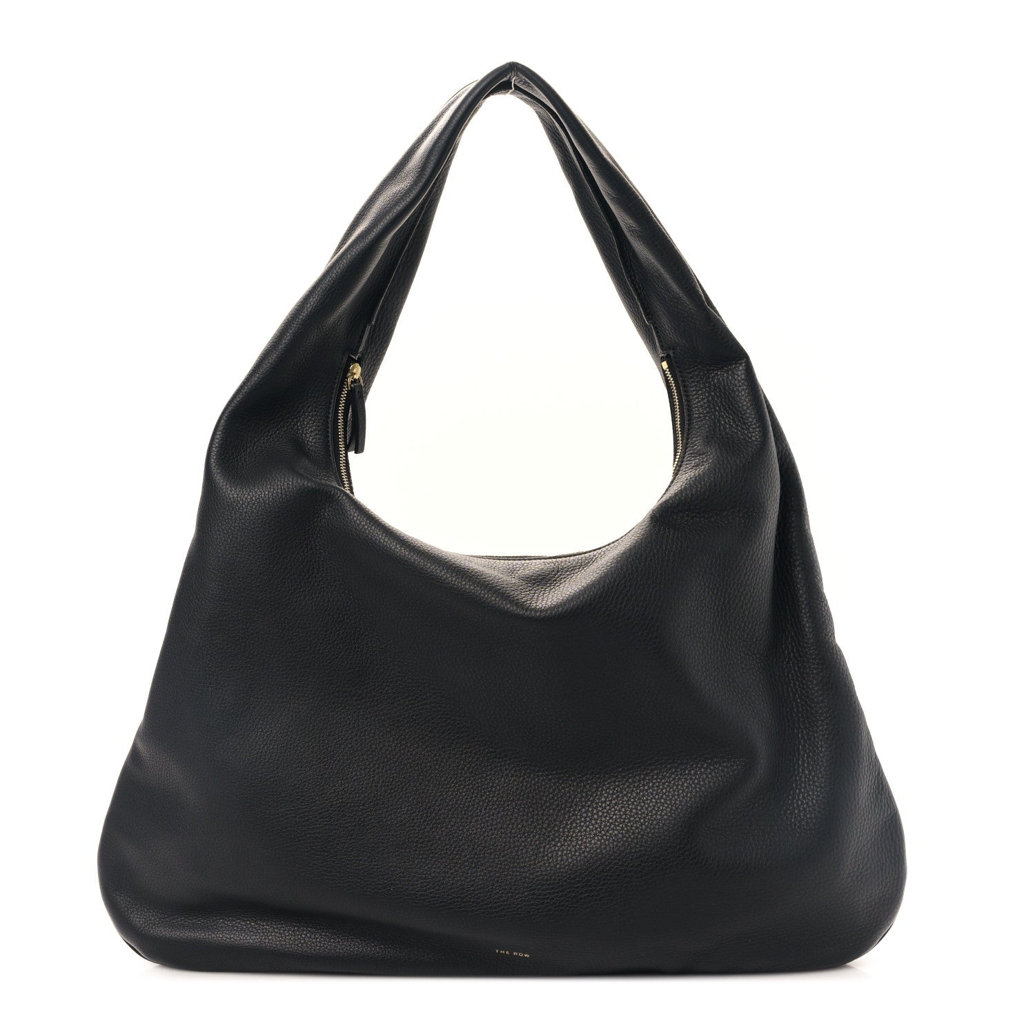 The Row Grained Calfskin Medium Everyday Shoulder Bag Black 1 of 8