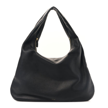 The Row Grained Calfskin Medium Everyday Shoulder Bag Black 1 of 8