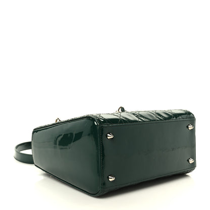 Christian Dior Patent Cannage Medium Lady Dior Pine Green 4 of 10