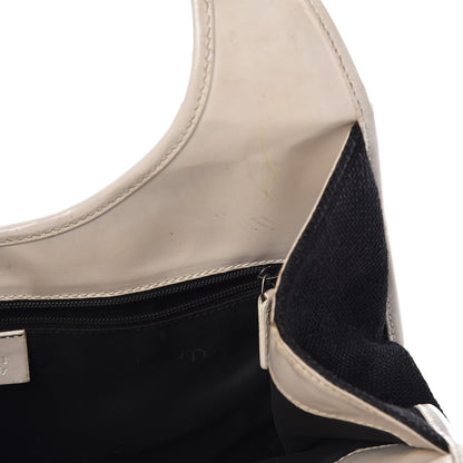 Gucci Canvas Bardot Shoulder Bag White Black 18 of 26