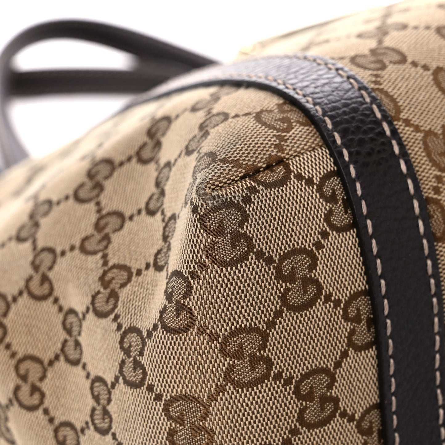 Monogram New Ladies Web Tote Dark Brown