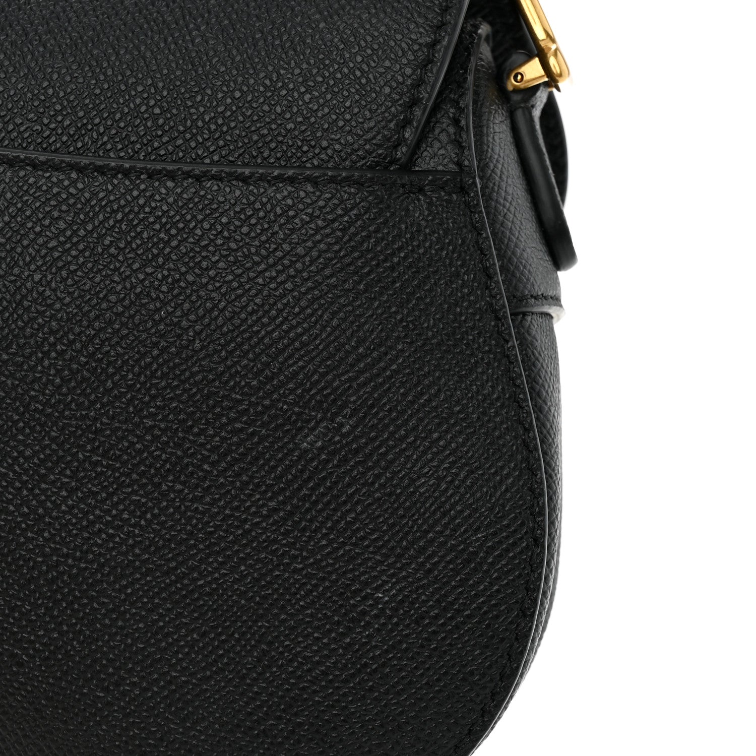 Christian Dior Grained Calfskin Mini Saddle Bag Black 11 of 13