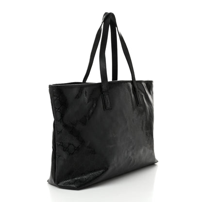 Gucci Imprime Monogram Large Zippered Shopping Tote Pewter 3 of 12