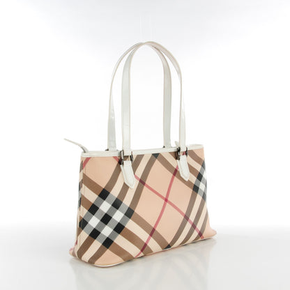 Burberry Supernova Check Regent Tote White 6 of 12