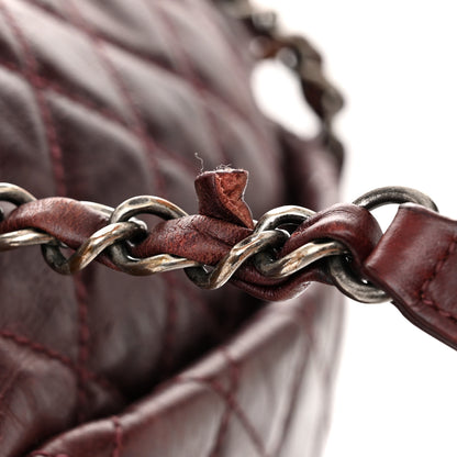 Chanel Glazed Calfskin Quilted Large Salzburg Backpack Burgundy 13 of 14