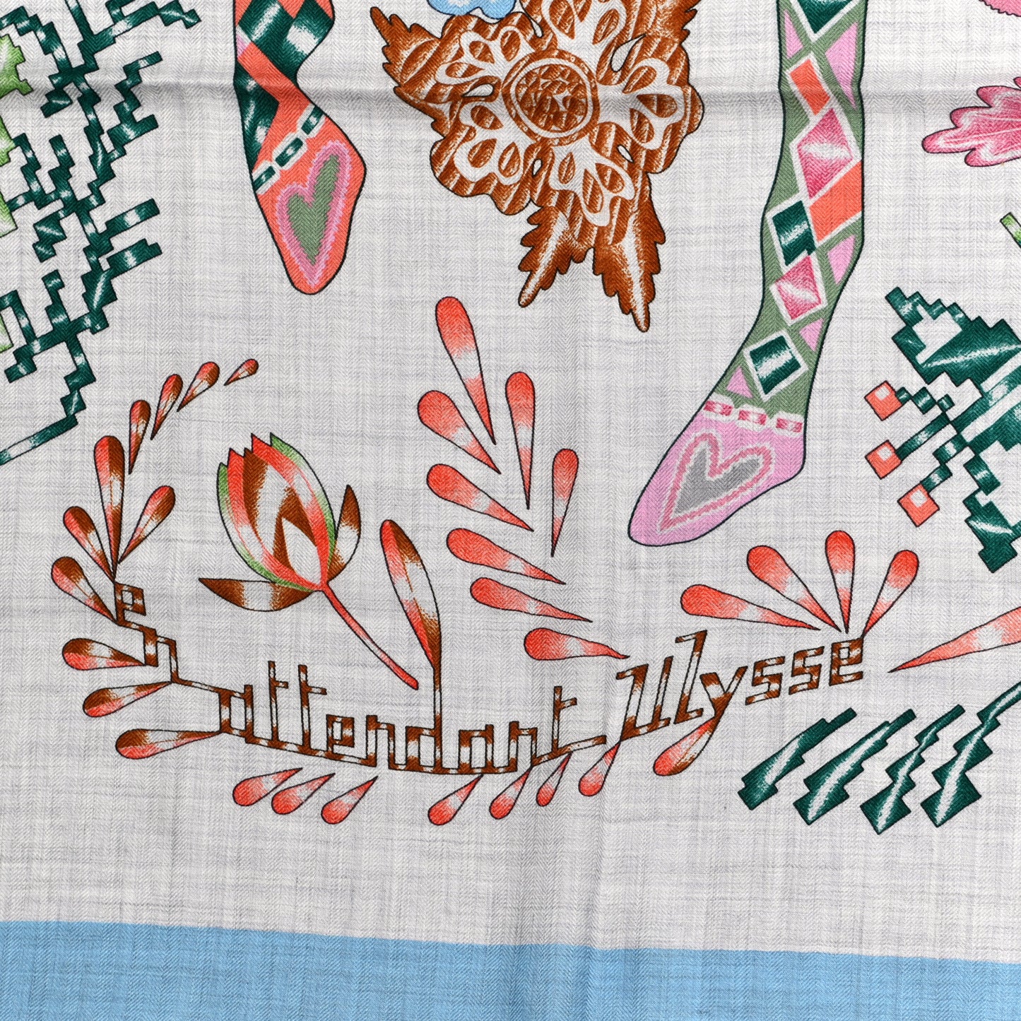 Cashmere Silk En Attendant Ulysse Shawl 140