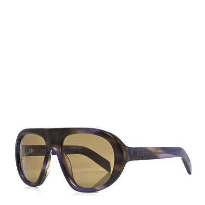 Prada Acetate Sunglasses SPR C05S Striped Laguma 1 of 7