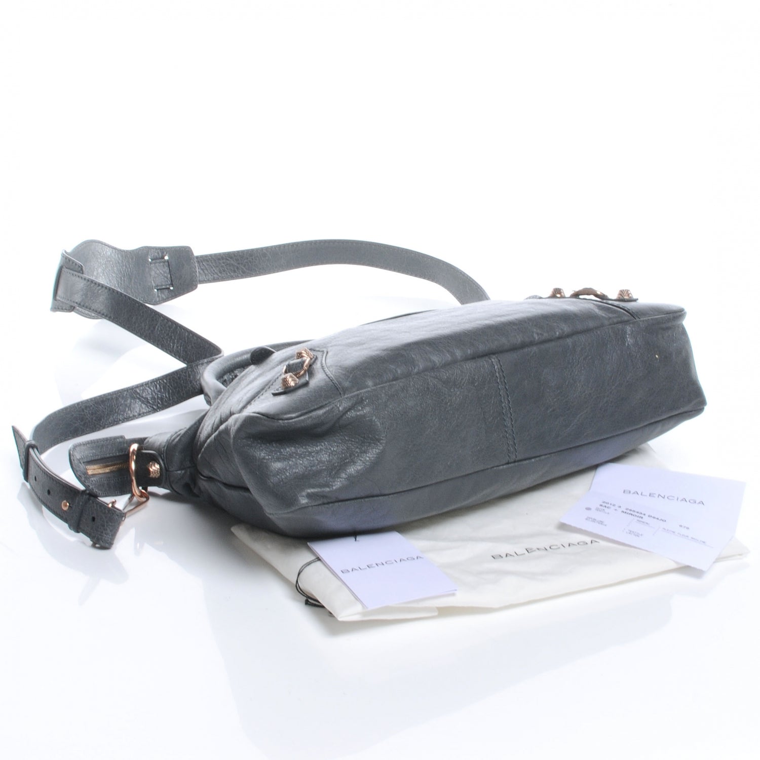 Balenciaga Agneau Giant 12 Rose Gold Hardware Town Gris Tarmac 4 of 7