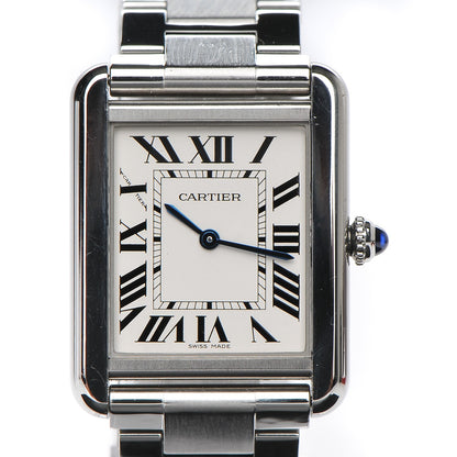 Cartier Stainless Steel 24mm Tank Solo Quartz Watch 6 of 13