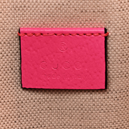 Gucci Canvas Flora Large Rajah Chain Tote White Multicolor Fuxia Fluo 7 of 13